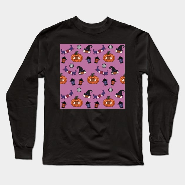 Halloween Long Sleeve T-Shirt by Fuineryn